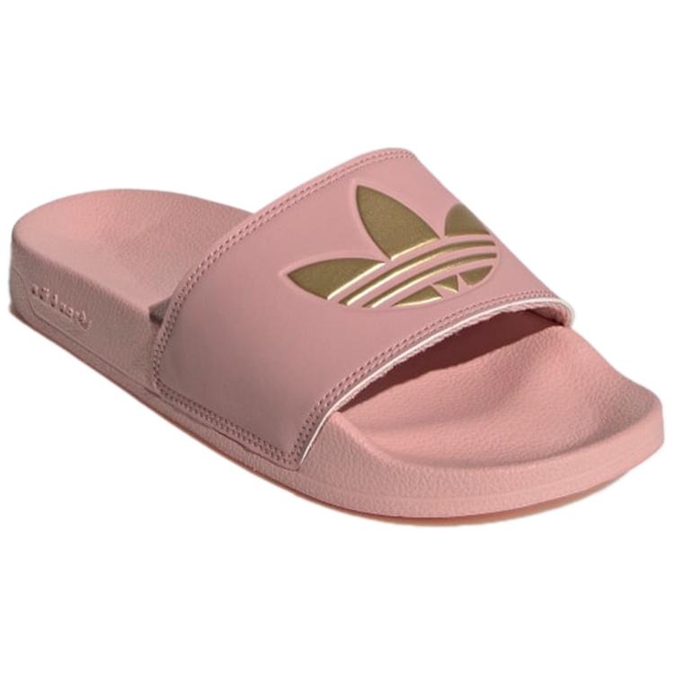 New Adidas Originals Adilette Lite Slides Wonder Mauve Matte Gold Women's