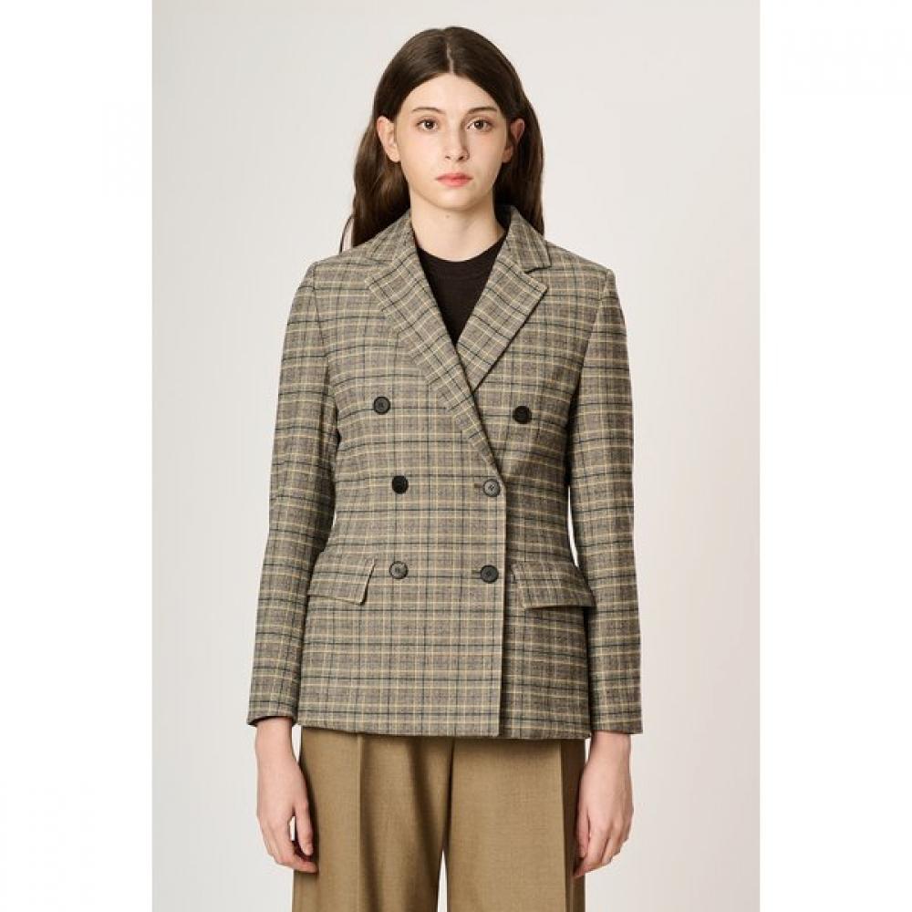 Bcbg Check Double Breasted Jacket B3f8j130