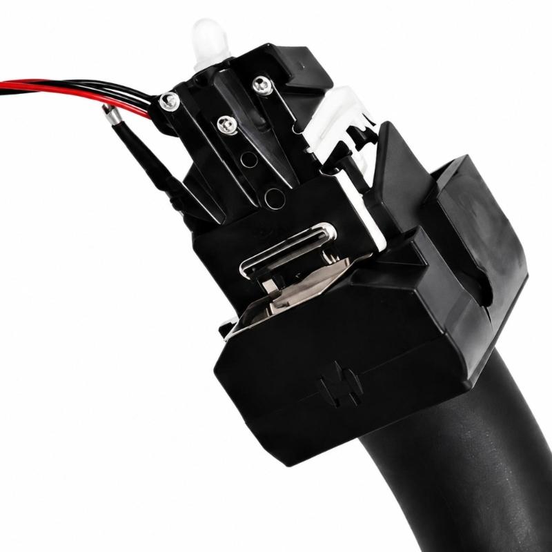 Automotive Lighting Control Stalk 96439233ZL Combining Turn Signal & Fog Light Functions with Visible Directional Icons, Attached Leads & Terminal