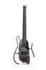 Donner PRO Electric Smart Travel with Multiple Black HUSH-X Guitar, Guitar, Headless, Presets,