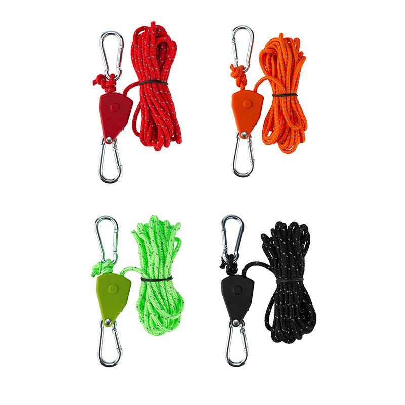 

Adjustable Pulley Hook Camping Tent Tie Down Rope Tightener Ratchet Hangers Awning Rope Hook Canopy Buckle білий