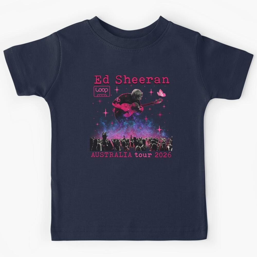 Ed Australia Sheeran Loop Tour Australia 2026 Concert Music Tour 2026 Gift Men Woman Kids. Kids T-Shirt 150