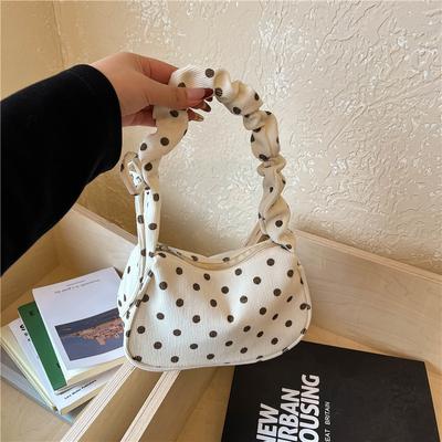 Borsa Sottobraccio Singola Spalla in Pizzo Arricciato ad Ampia Capacità per il Pendolarismo, Una Borsa Pratica per Donna.