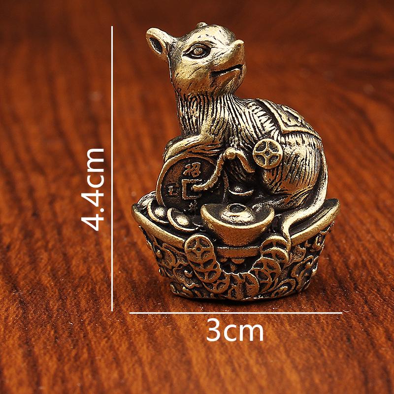 Brass Zodiac Incense Holder: Creative Copper Dragon, Tiger, Snake Design