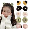 2pcs Autumn and Winter New Cute Plush Pair Clip Headpiece Hair Clip Women's Hairband Clip Headpiece
