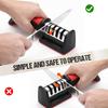 2 Pcs 4-in-1 Knife Sharpeners for Kitchen Knives Manual Knives Sharpening Kit with 4 Stage Sharpening Slots For Kitchen Accessories