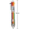 Multicolor Pens, 0.7mm 6-in-1 Multicolor Ballpoint Pen, 6-Color Retractable Ballpoint Pens for Office School Supplies
