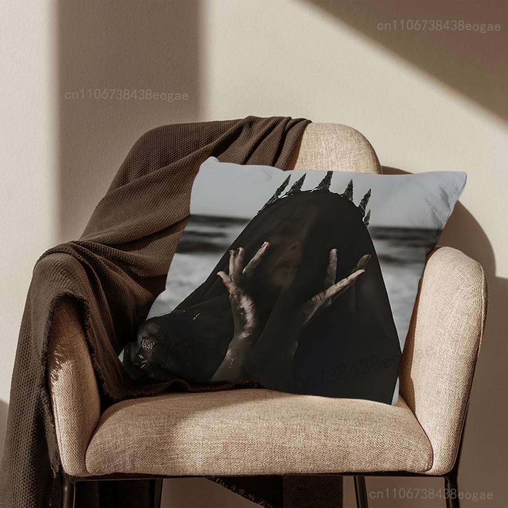Gothic Satan Witch Throw Pillow Case For 45*45cm,55*55cm,30*30cm For Home Bedroom Decoration And Protector
