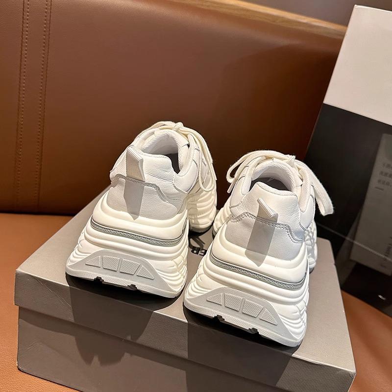 Thick-soled heightening women's spring new style versatile muffin little white shoes sneakers