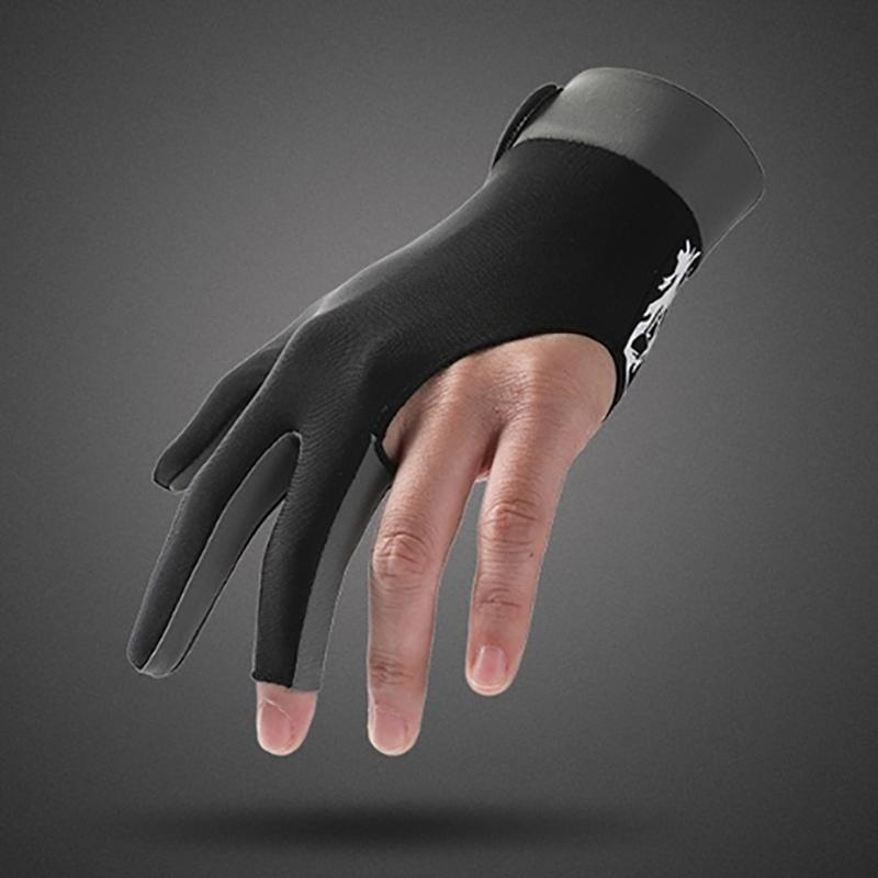1 ks Kulečníkové rukavice Levá ruka Tříprsté Kulečníkové rukavice Protiskluzové samolepky Elasticita Příslušenství k tréninkovým rukavicím na kulečník