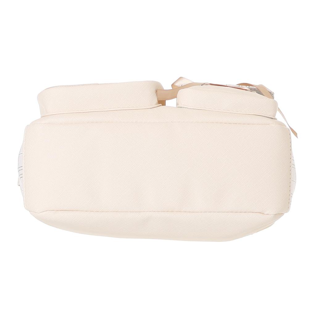 Sanrio Characters Checkered Shoulder Bag with Plush Toy, 16 x 22 x 7.5cm, Synthetic Leather (Pochacco)