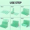 Morandi Desktop Organizer with Pen Holder,Multi-Functional File Rack,Large Capacity Student Storage for Test Papers and Material