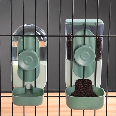 Automatic Pet Bowls Cage Hanging Feeder Pet Water Bottle Food Container Dispenser Bowl for Puppy Cat  Pet Feeding Product