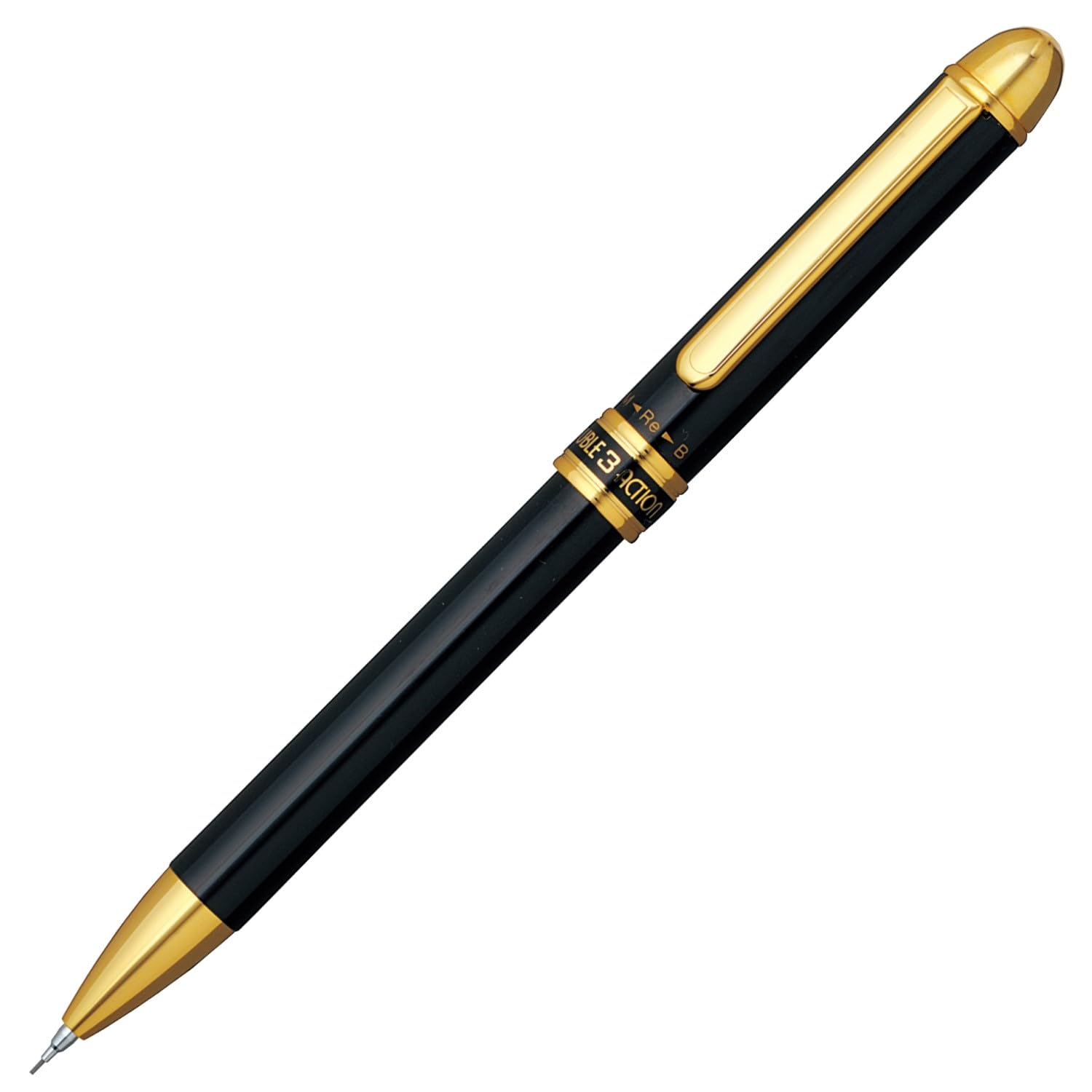 Platinum Fountain Pen Double Multifunction Shine Black 3-Action Pen, MWB-2000D#1