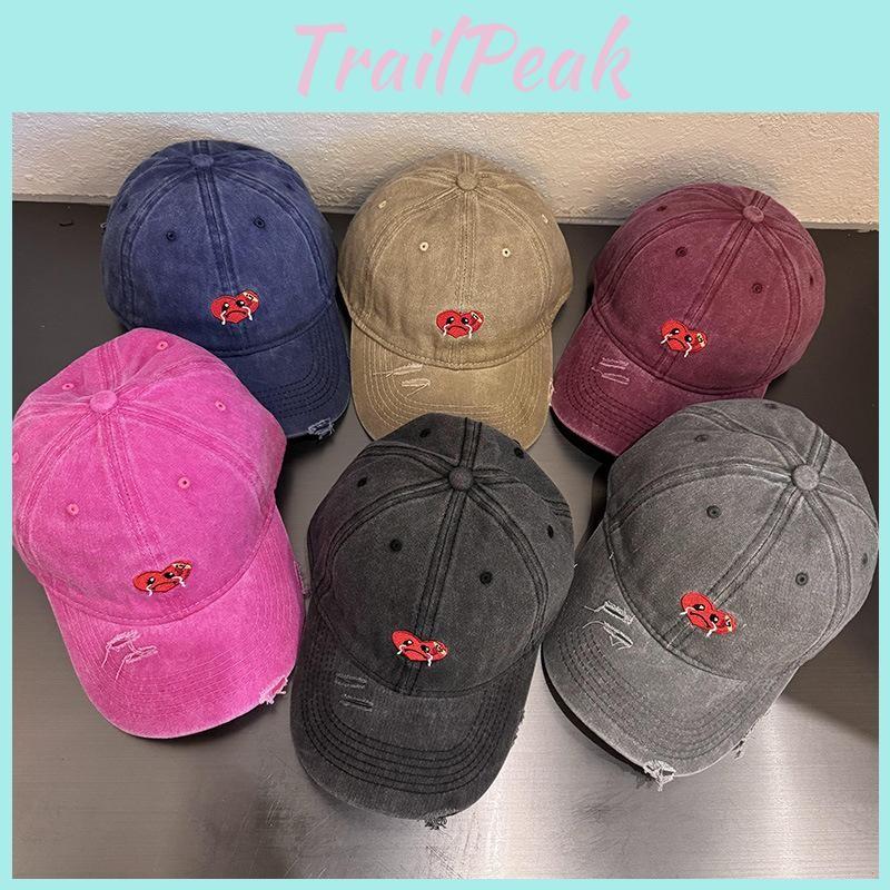 Shaped Crying Heart Baseball Hat With Adjustable Sun Protection Breathable Gift