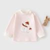 Autumn Baby Pure Cotton Cartoon Pullover with Shoulder Snaps