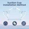 PS Transparent Window Bird Feeder Easy to Observe Clear Bird Feeder with 3 Suction Cup Squirrel Proof for Yard Outdoor