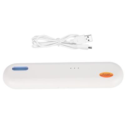 Sterilizzatore portatile per spazzolino da denti UV USB Scatola di disinfezione Porta spazzolino da denti Bianco