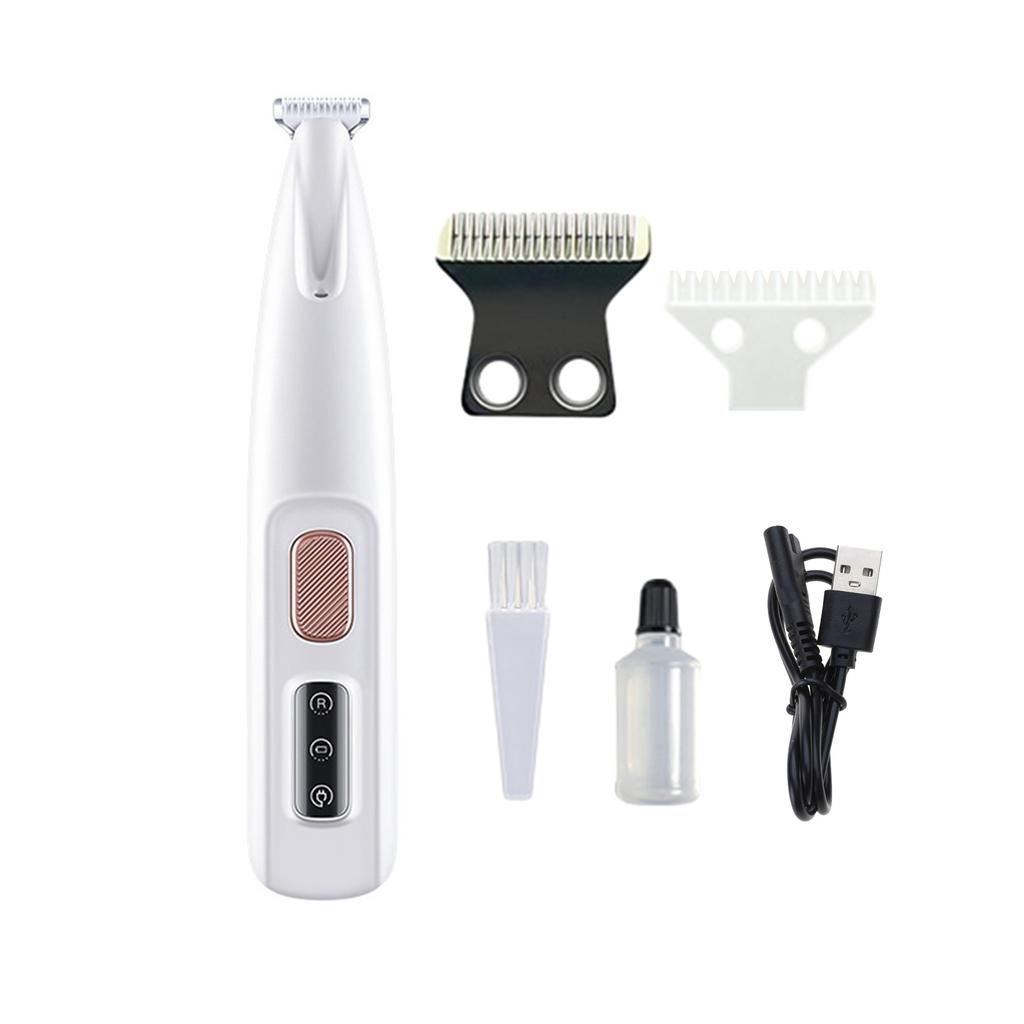 Cat Grooming Shaver with Light Low Noise USB Rechargeable Shaver Pet Hair Trimmers Set Suitable for Dogs Cats Long Hair