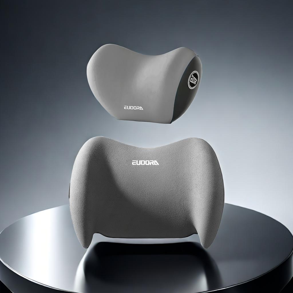 1 Set of 2 Ergonomic Car Seats 1 Headrest 1 Lumbar Pillow Support Combo Set Is Suitable for Various Models of Seats, Easy To Install, Ideal Gift