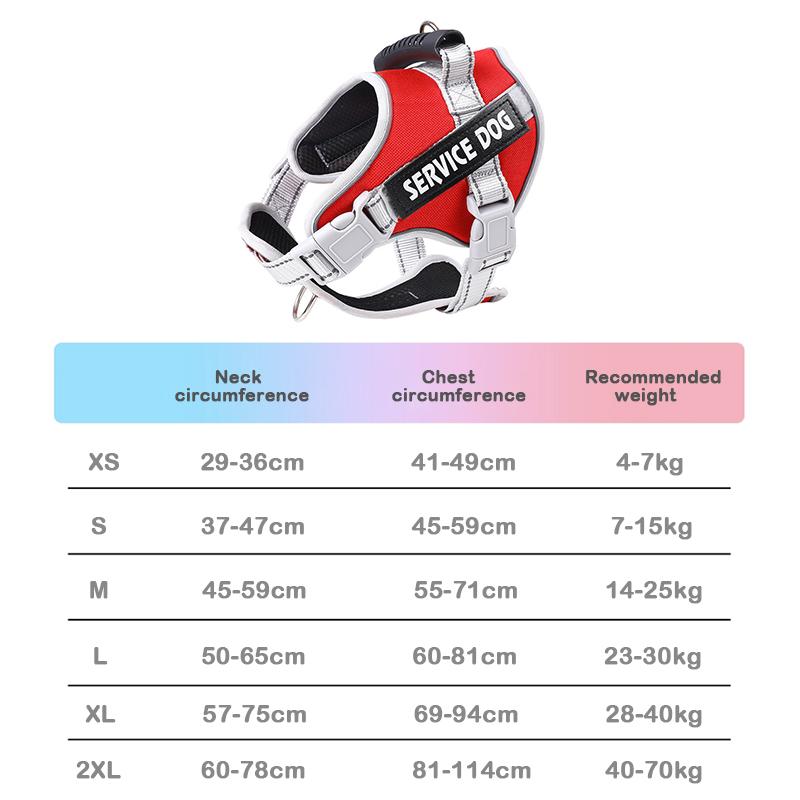 Dog Leash Harness Vest Chest Strap Vest Dog Accessories Reflective Dog Harness Pet Walking Training For Medium Large Dog XS