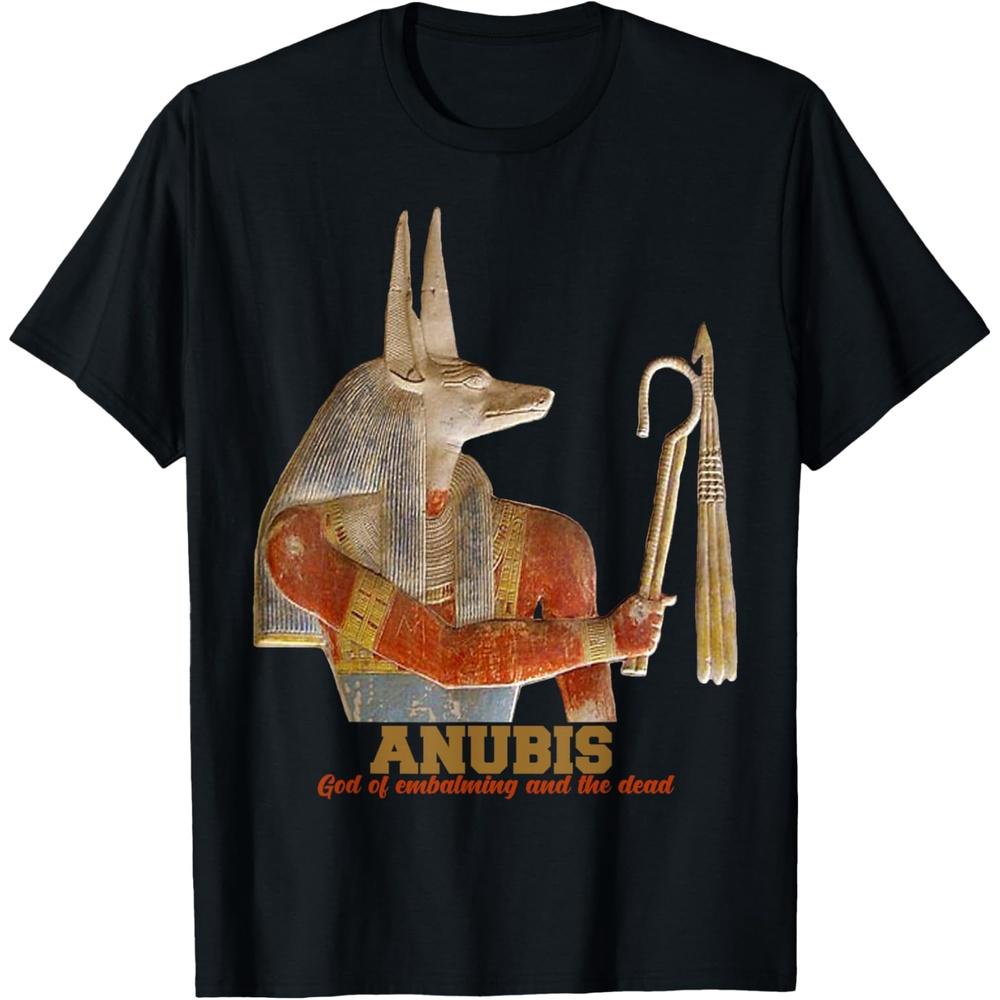 Anubis the God of Embalming & Dead Pharaoh Old Egyptian gift T Shirt M чёрный