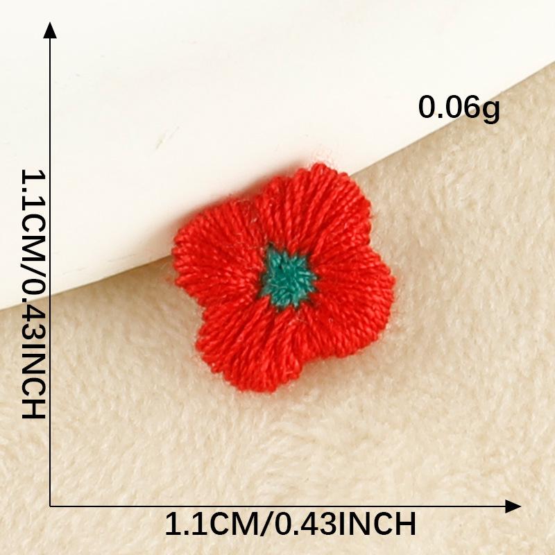 Embroidery Label Hair Accessories Flower Lace Embroidery Stickers DIY Patch Stickers Clothing Accessories Cloth Label Cloth Stickers