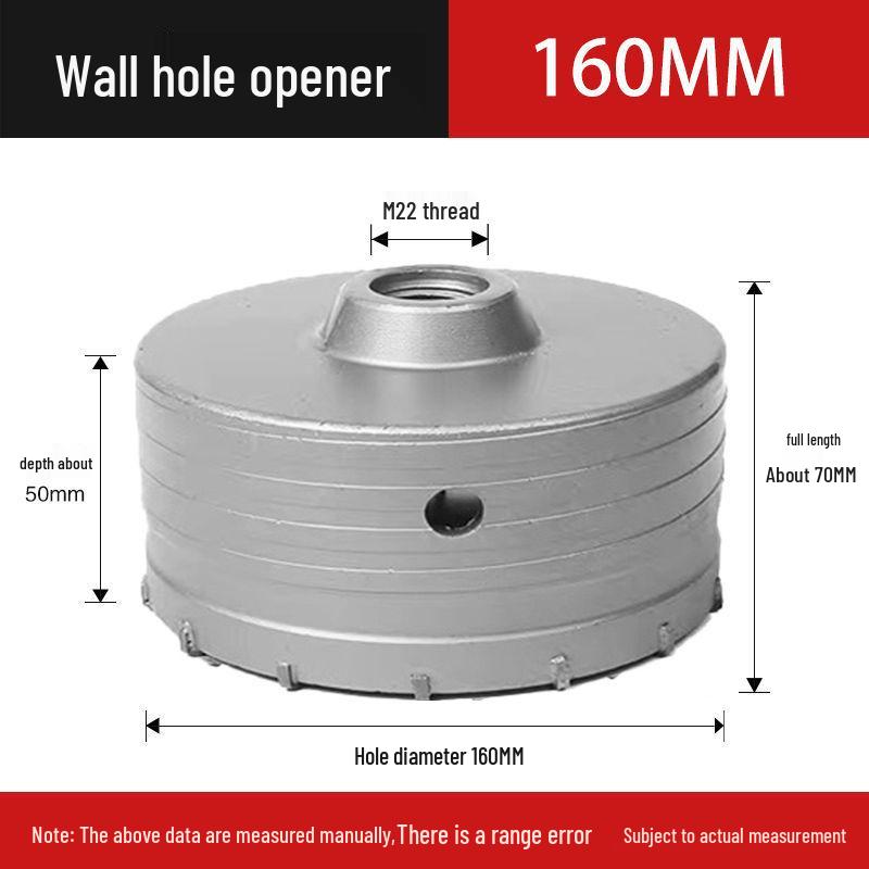Electric Impact Drill Bit for Cement and Brick Walls - Dry Drilling Opener for Air Conditioner and Water Pipe Installations