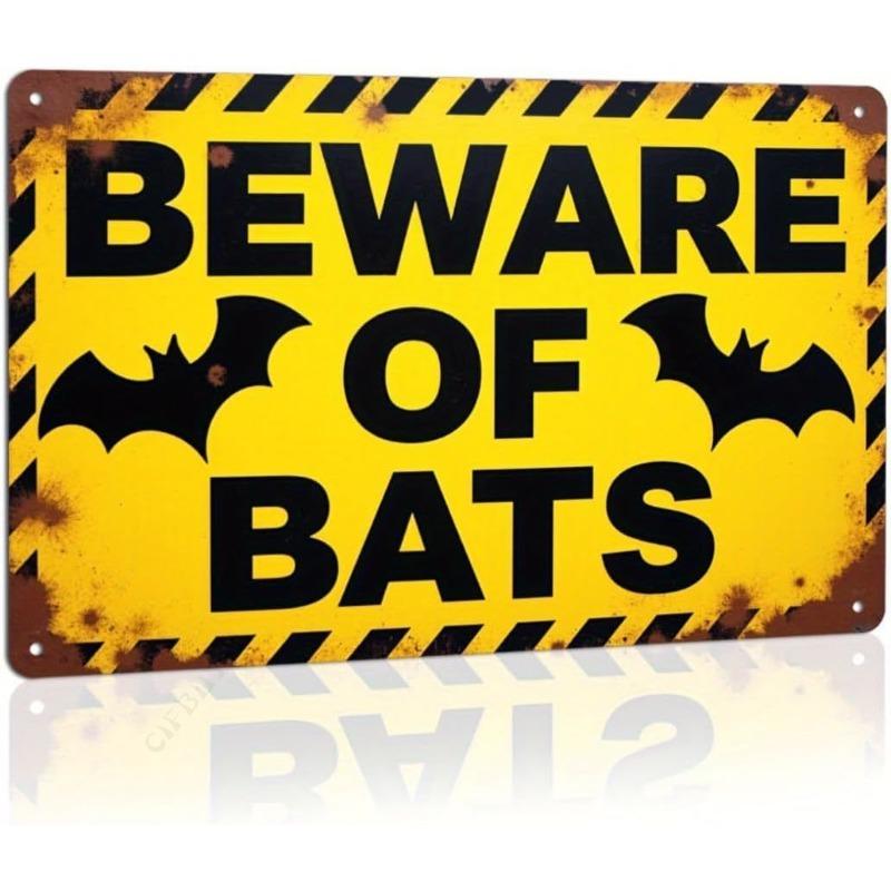 Halloween Metal Wall Sign Spooky Decor 20x30cm