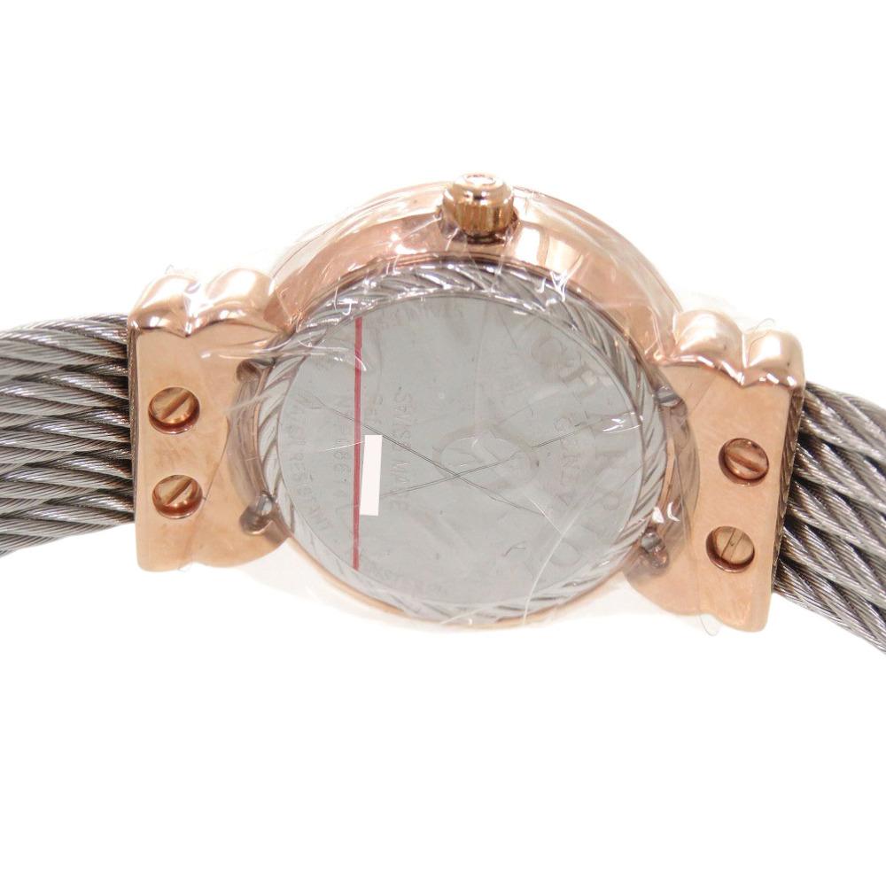 Used AUTHENTIC CHARRIOL 028PPD1.540.572 Saint Tropez purple SS Quartz Wristwatch
