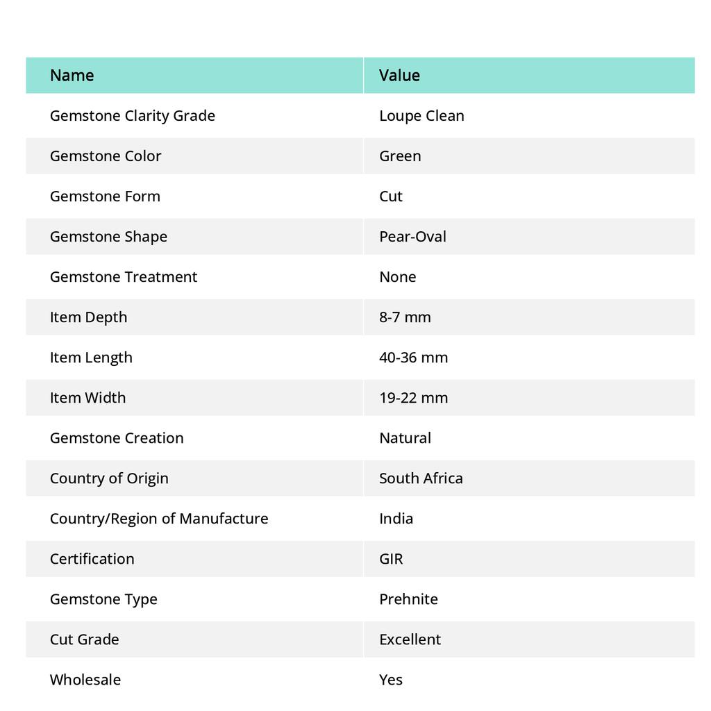 925 Sterling Silver Pendant Pear-Oval 141.05 Ct Pair CERTIFIED Green Prehnite AR-1737