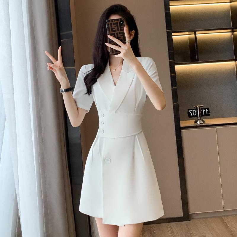 2025 Spring/Summer Petite Professional Women's Suit Dress: Elegant Workwear Skirt