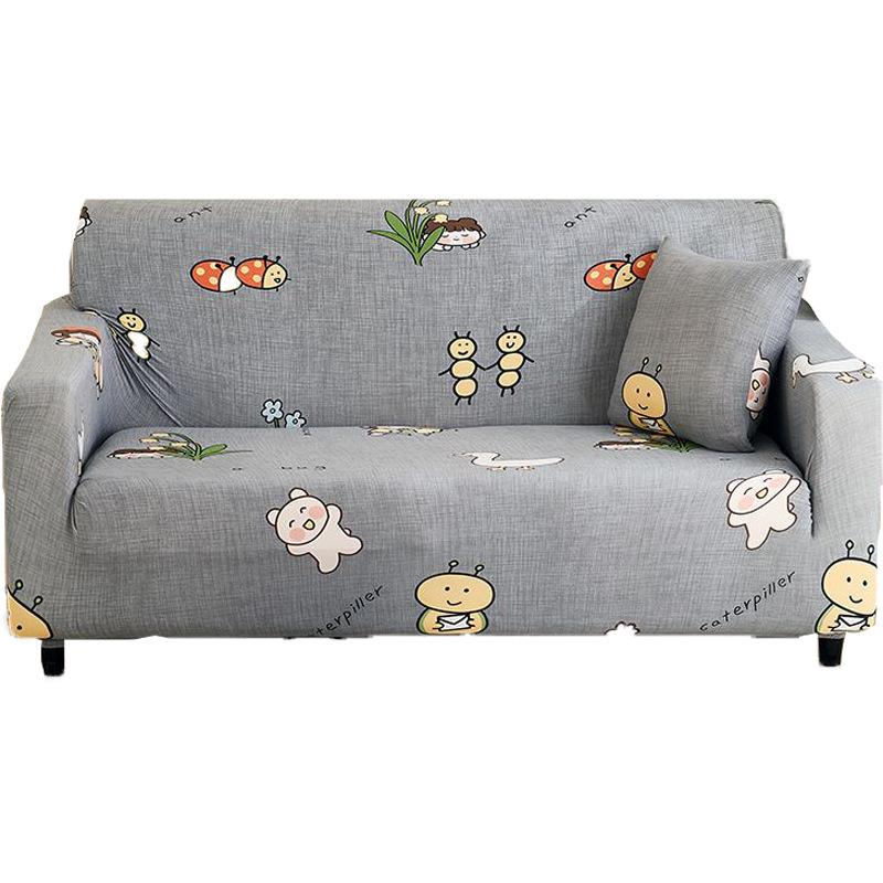 Simple Style Elastic Sofa Cover All Purpose Sofa Cover Suitable for All Seasons Lazy Sofa Cushion Cover Fabric