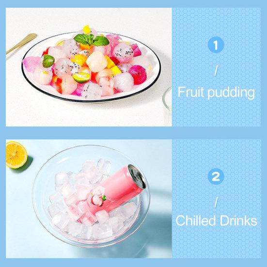 Ice Cube Trays with Bin Ice Shovel 100/200 Cavity Stackable Ice Molds for Freezer One Click Press Easy Release Ice Maker for Cocktails Whiskey Juice