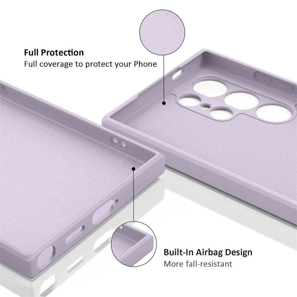 Promozione Custodia Semplice Morbida in Silicone Liquido Per Samsung Galaxy S21 S22 S23 S24 S25 Ultra Plus FE S20 Ultra Cover Colorata