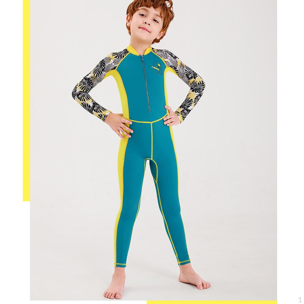 Kids Wetsuits Jumpsuit Scuba Diving Suit Swimsuit Wet UV Quick Drying for Kayaking Surfing