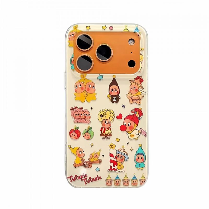 Cartoon Star Bubble Candle Design Phone Case IPhone 14 15 16 17 Series With Magnetic Kickstand Dual-Layer Shockproof Silicone