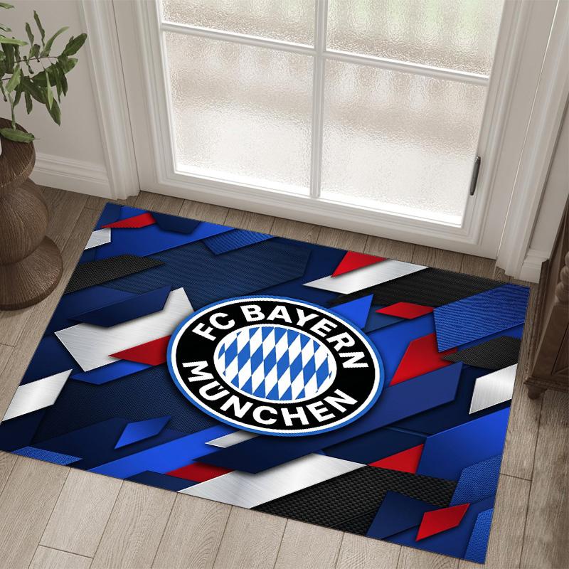 Design Bayernu Mnichov Křišťálový sametový koberec Útulný Ne?Protiskluzová tištěná předložka do ložnice, obývacího pokoje, předsíně