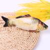 Catnip Fish Teaser Stick: Durable, Self-Amusing Toy for Teeth Grinding & Boredom Relief.