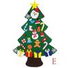 DIY Felt Christmas Tree Christmas Decoration for Home Navidad 2025 New Year Christmas Ornaments Santa Claus Xmas Kids Gifts