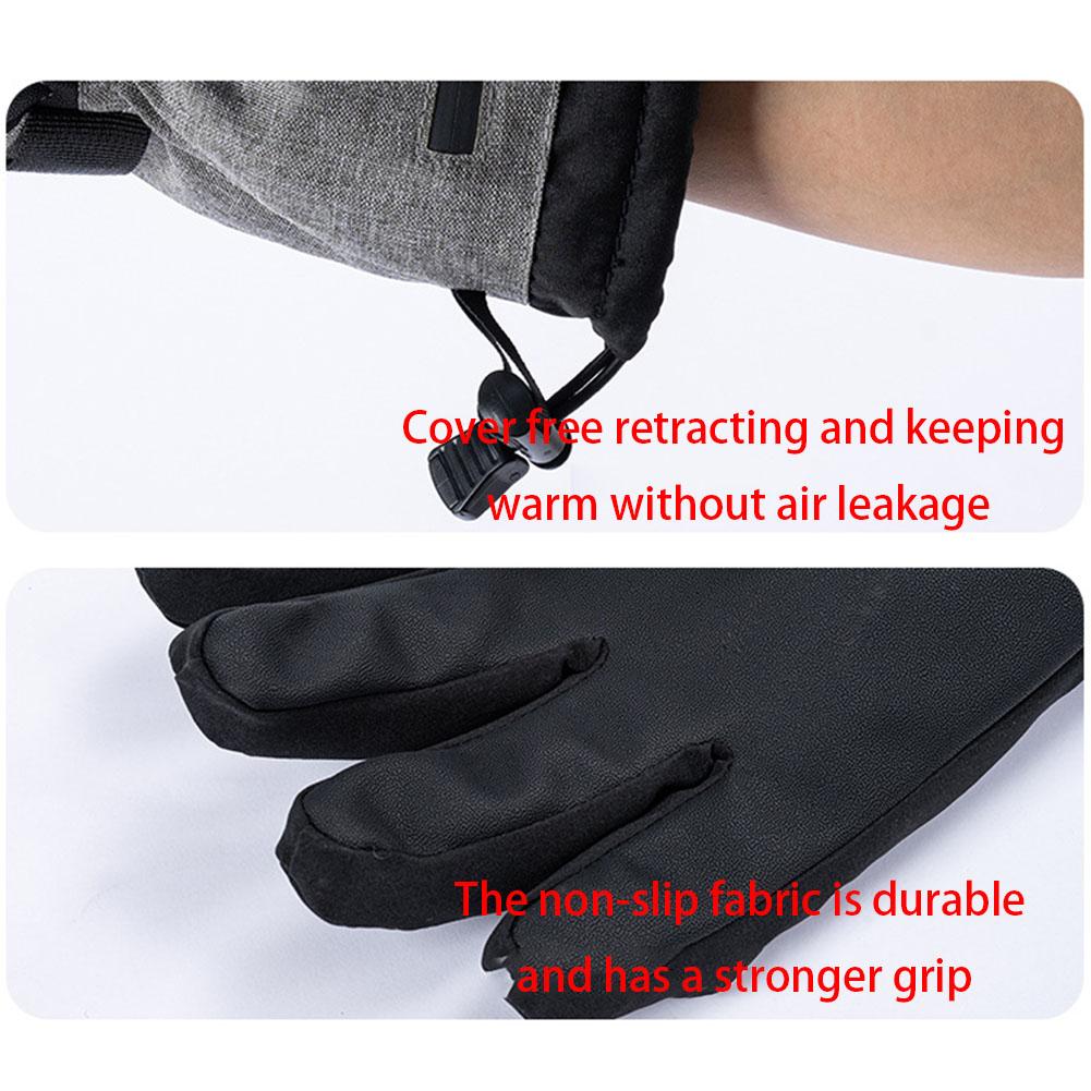 Electric Heated Gloves Electric Heating Mittens Windproof Touch Screen Hand Warmers Smart Heating Gloves for Outdoor Activities