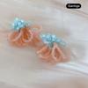 Summer Colorful Fringed Flowers Earring Temperament Elegant Personality Beaded Stud Earrings For Women Jewelry Gift