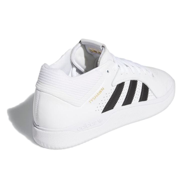 Adidas Tyshawn White Black Unisex Sneakers Cloud-White Core-Black H04931