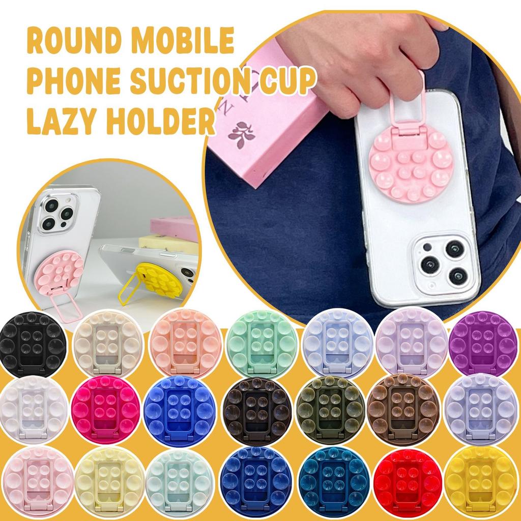 Suction Cup Phone Mount Phone Grip Accessories Trendy 2.17in Strong Suction Sticky Phone Grip Silicone Soporte Celular For Selfies And Videos
