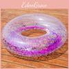 Pvc Material Inflatable Kids Swim Ring With Glitter Sparkles 90cm Size Options Available