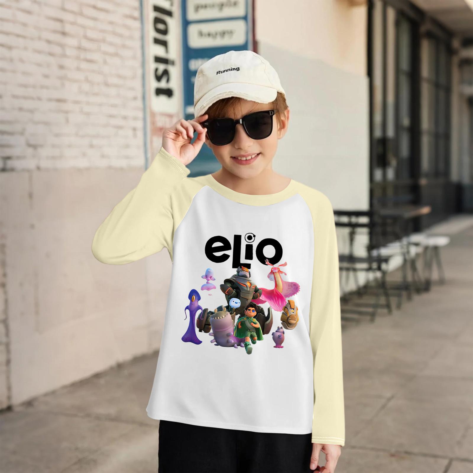 

Детский модный и удобный топ с круглым вырезом, принтом, свободного кроя, с длинными рукавами 120