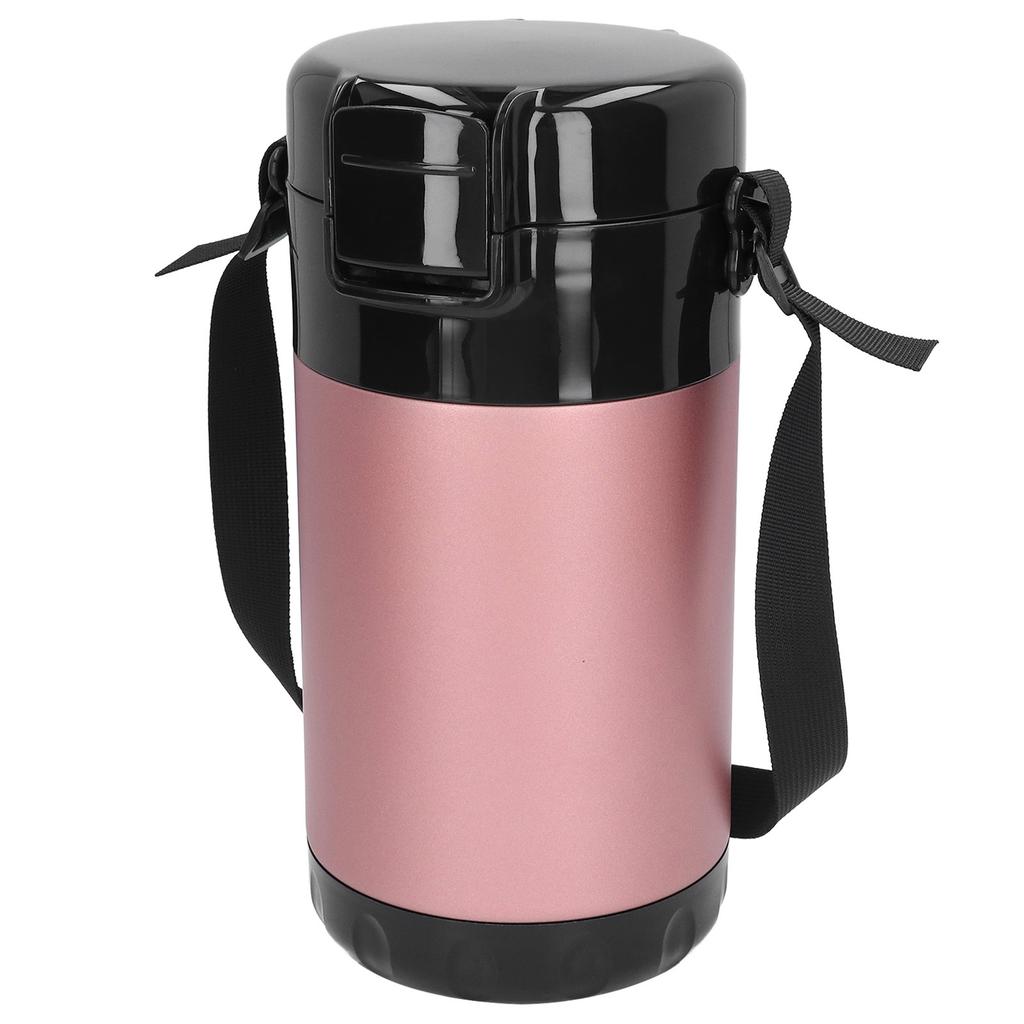 Recipient termic pentru alimente 2,6L Oțel inoxidabil 304 4 straturi Vacuum Bento Cutie de prânz cu mâner pentru