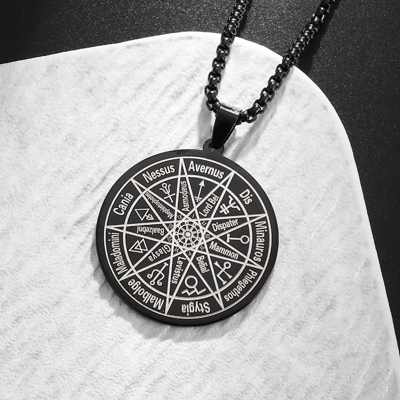 Stainless Steel Nordic Odin Rune Irish Celtic Trinity Knot Pendant Necklace Men Women Lucky Amulet Jewelry