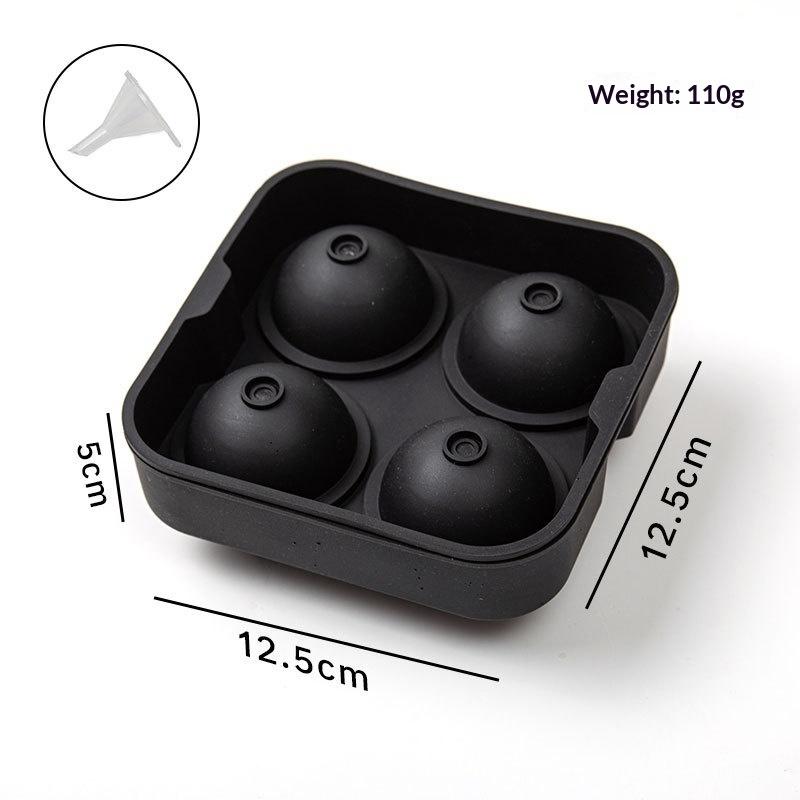 Food Grade Silicone Ice Tray 4/6 Grid Large Cubes Perfect for Summer Parties