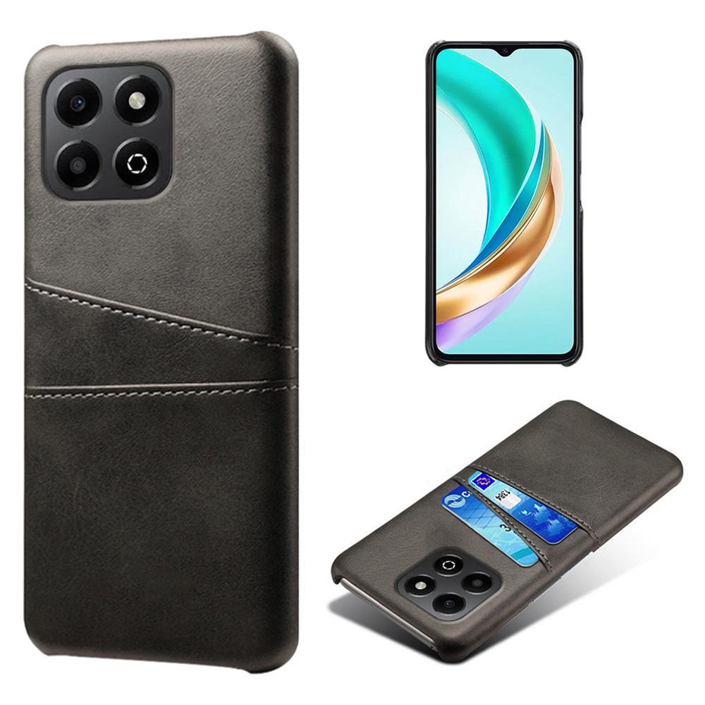 For Honor X6b 4G Case Dual Card Slots PU Leather+Hard PC Phone Cover